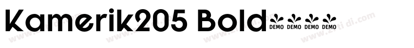 Kamerik205 Bold字体转换